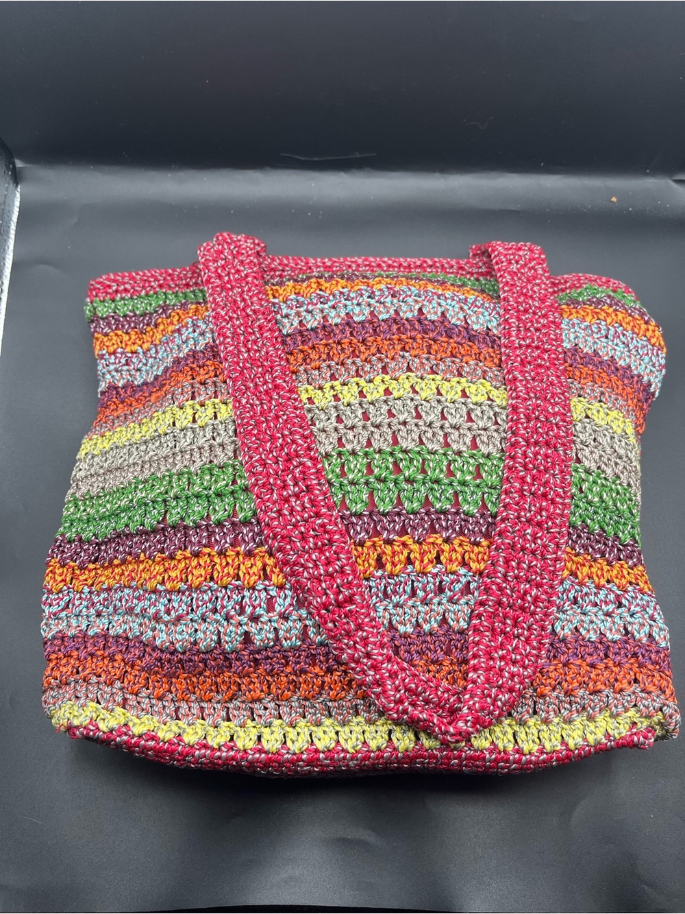 The Sak Multicolor Crochet Tote Bag